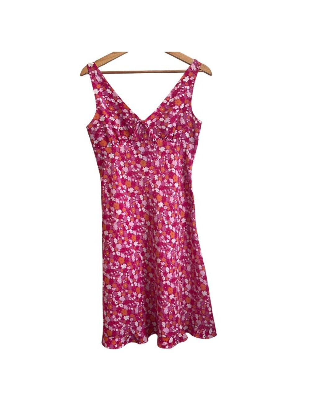 Vintage Y2K Express Womens Coquette Babydoll Slip Dress Size 5/6 Indie Floral